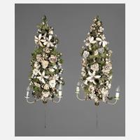 Paar florale Wandlampen111