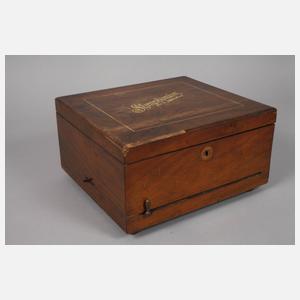 Plattenspieldose Symphonion mit 25 Platten