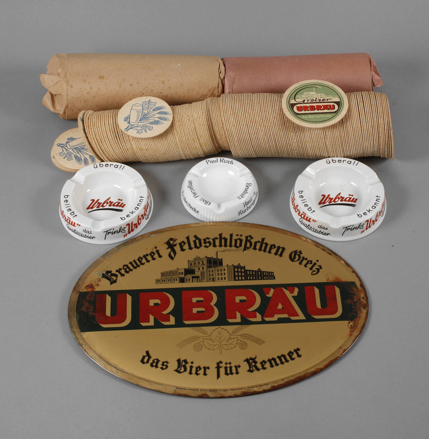 Konvolut Werbemittel Brauerei Greiz