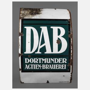 Großes Emailschild DAB