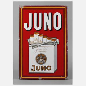 Emailschild Juno Zigaretten