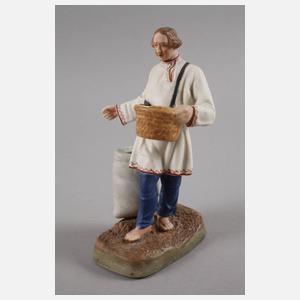 Agitations-Porzellanfigur als Sämann