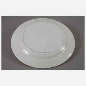 Großer Bildteller mit Léon Baksts „Bacchantin“