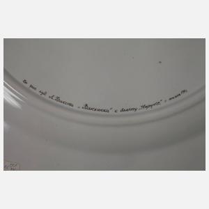 Großer Bildteller mit Léon Baksts „Bacchantin“