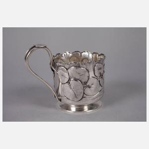 Silber Teeglashalter Russland