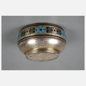 Russland Saliere Silber mit Email