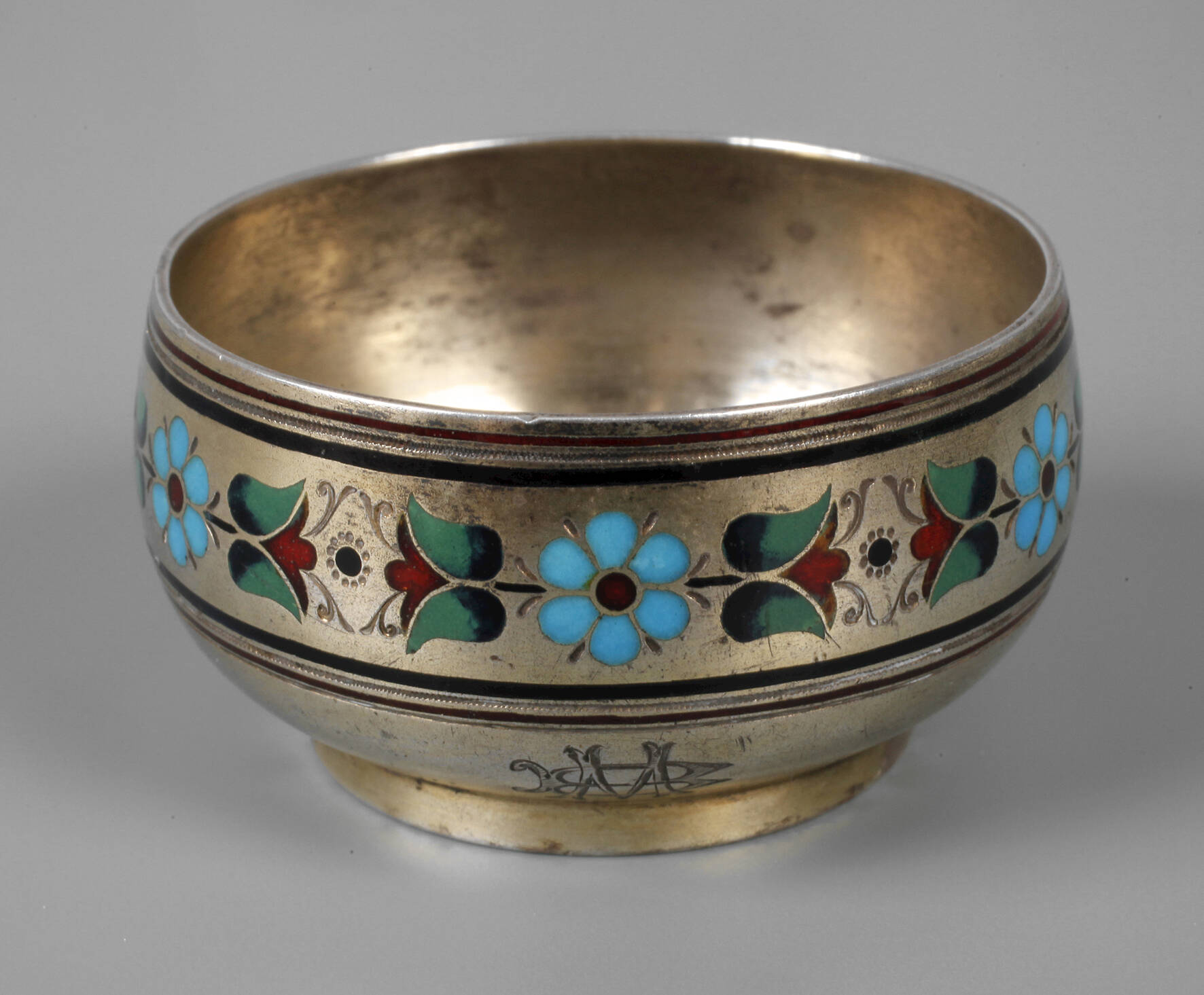 Russland Saliere Silber mit Email