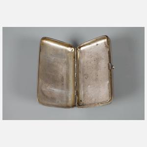 Russische Silberdose mit Troikamotiv