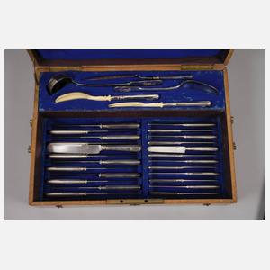 Hochwertiger Silber Besteckkasten aus Adelsbesitz