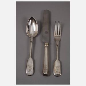 Hochwertiger Silber Besteckkasten aus Adelsbesitz