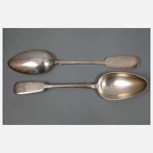 Russland sechs Speiselöffel Silber