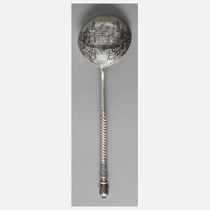 Russland prunkvoller Vorlegelöffel "Kreml"