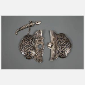 Gürtelschließe Niello