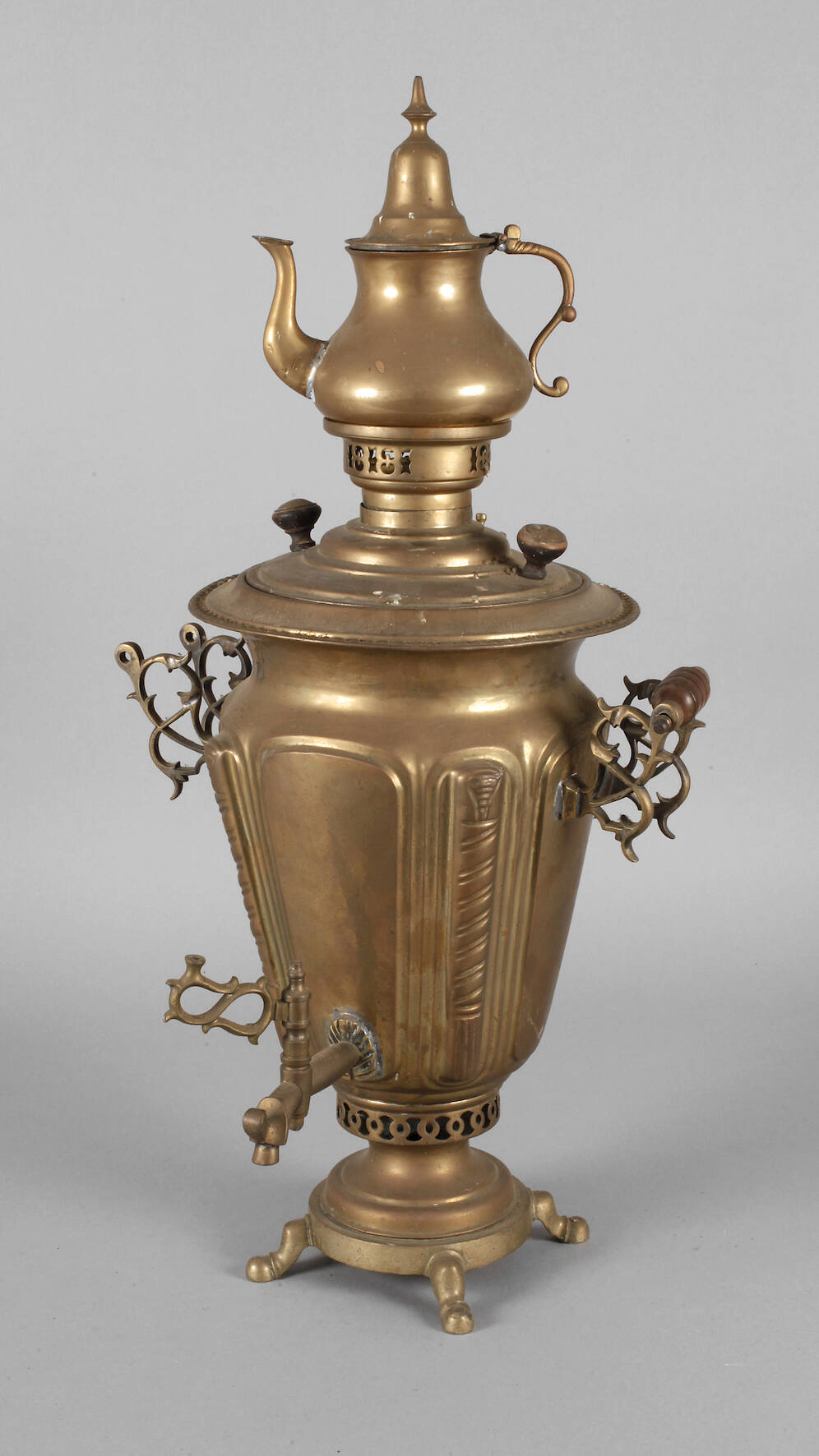 Russland großer Messingsamowar aus Tula