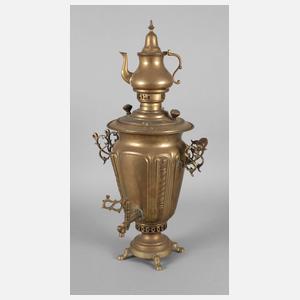 Russland großer Messingsamowar aus Tula