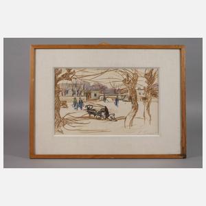 Leonid Romanovitch Sologub, Winter am See