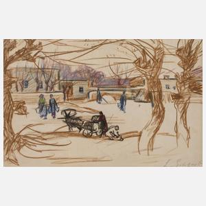 Leonid Romanovitch Sologub, Winter am See