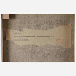 Prof. Wladimir Alexandrowitsch Serow, attr., Lenin als Knabe