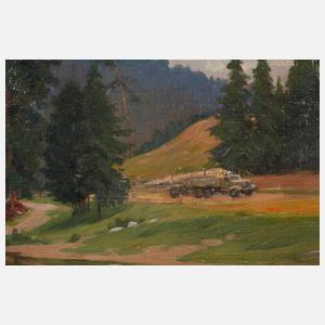 Józef Boksay, attr., "In Transkarpatien"