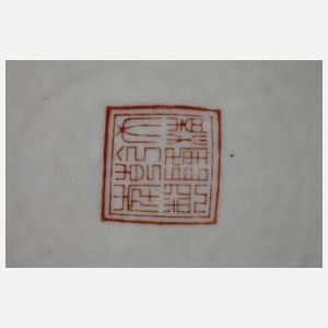 Große Vase Famille rose