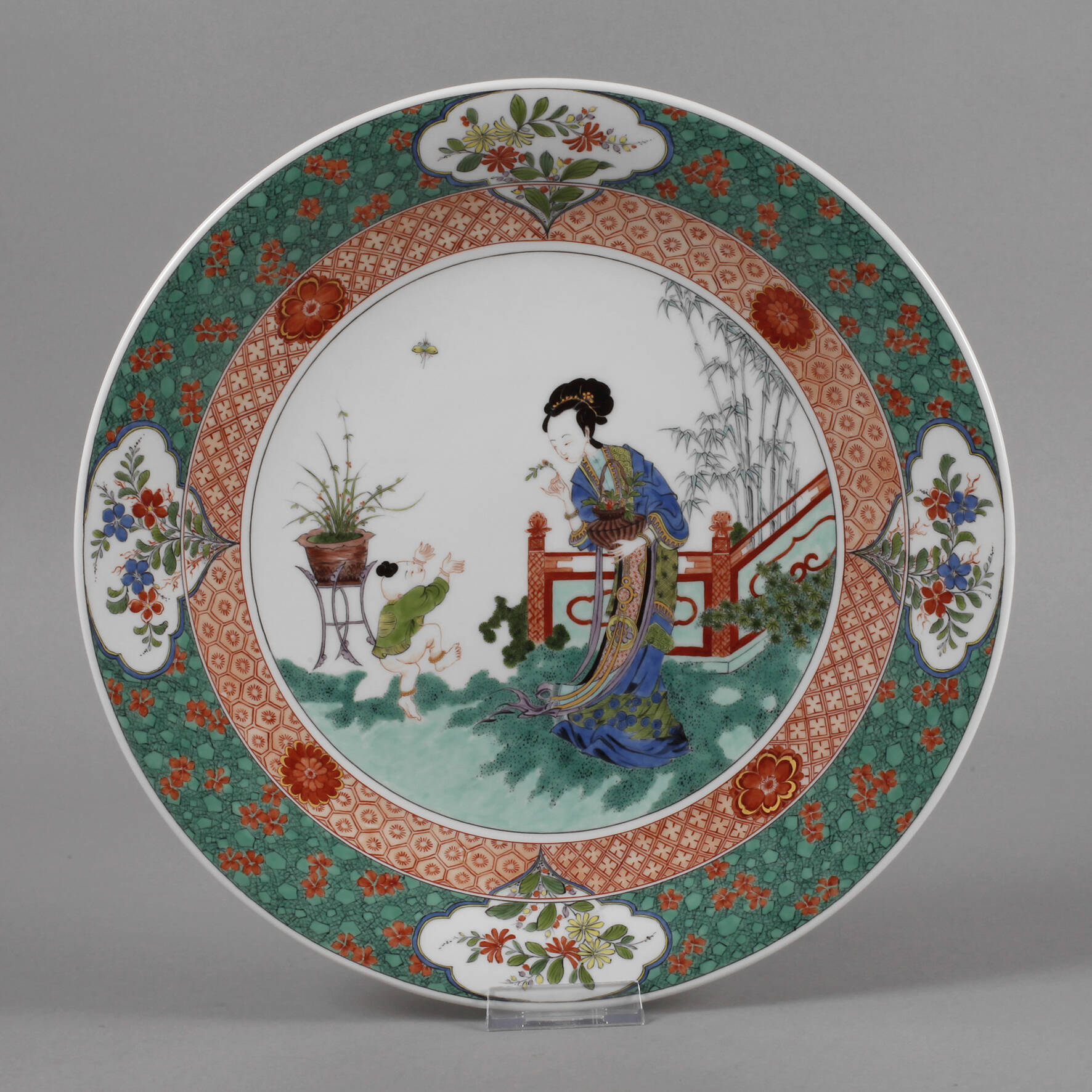 Meissen Wandteller mit Chinoiserie