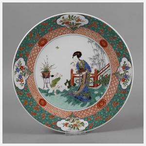 Meissen Wandteller mit Chinoiserie