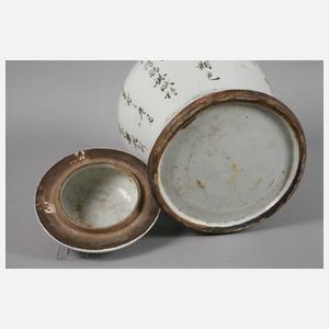 Deckelvase China