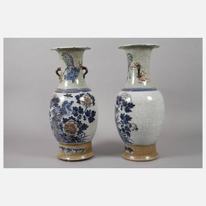 China Paar große Salonvasen