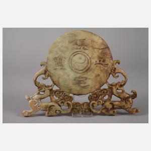 Jadeschnitzerei Yin & Yang