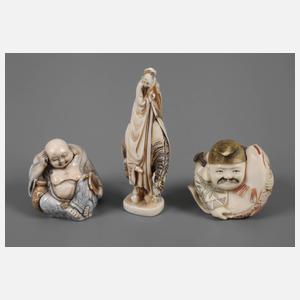 Drei Netsuken