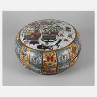 Große Deckeldose Cloisonné111