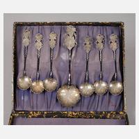 Silber asiatisches Löffelset111