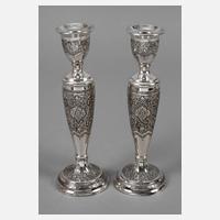 Zwei persische Silberleuchter111