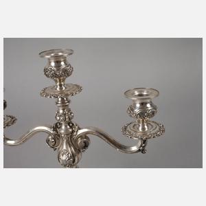 Dreiarmiger Silberleuchter