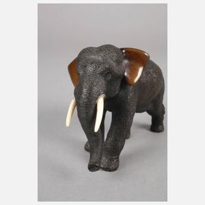 Bronzeplastik Elefant