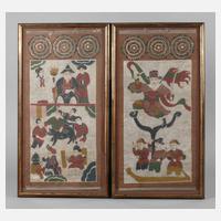 Paar chinesische Farbholzschnitte111