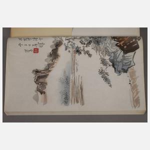 Mappe mit gebundenen Farbholzschnitten