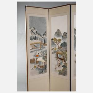 Großer asiatischer Paravent