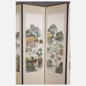 Großer asiatischer Paravent