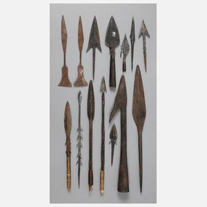 Konvolut Pfeil- und Speerspitzen