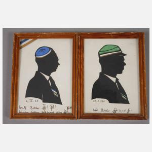 Konvolut studentische Schattenrisse