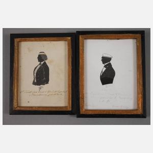 Konvolut studentische Schattenrisse