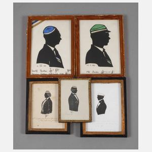 Konvolut studentische Schattenrisse