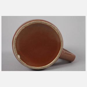 Bunzlau Bierkrug Soldatenmotiv