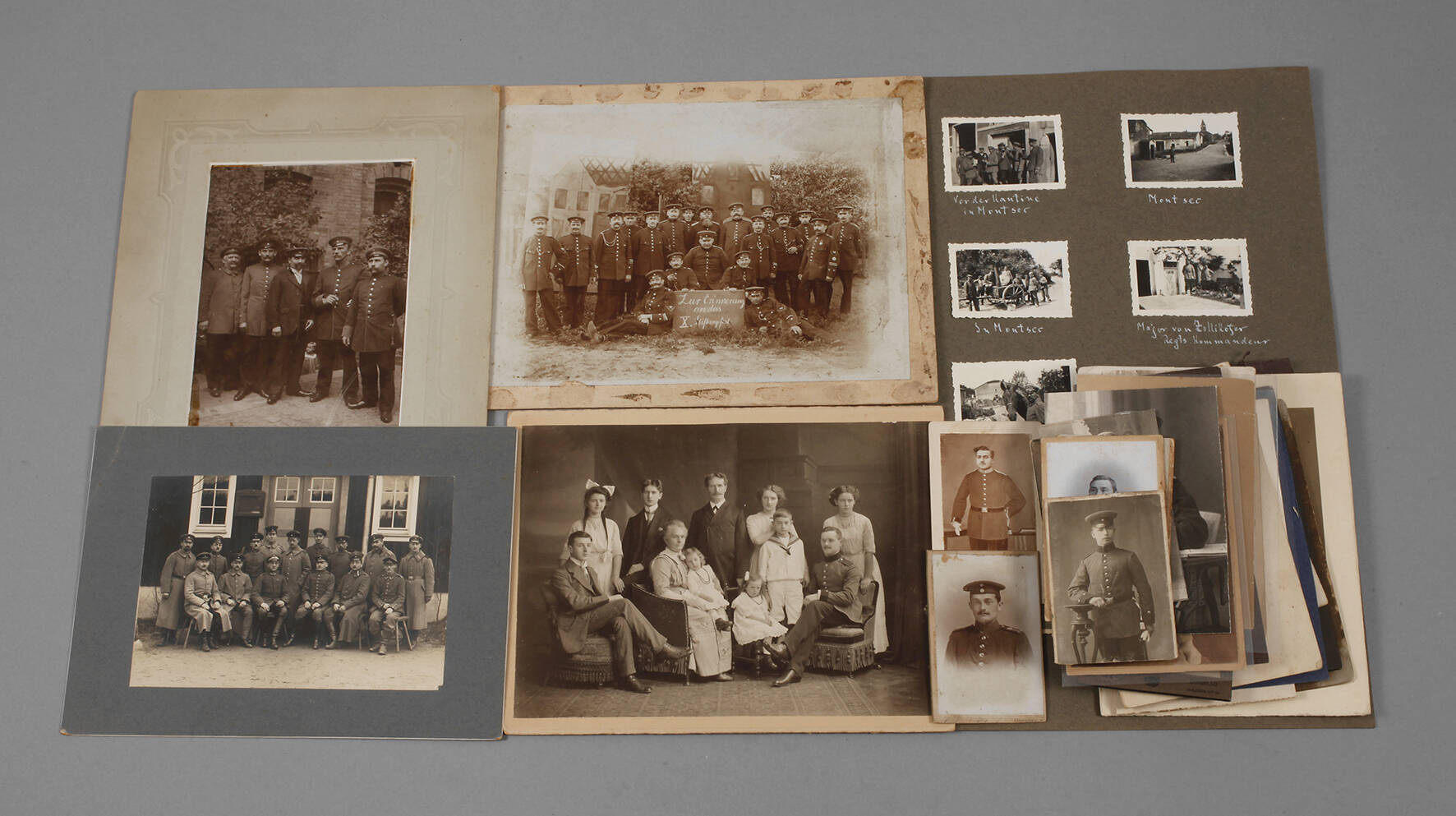 Konvolut militärische Portraitfotografien