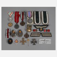 Nachlass Auszeichnungen beider Weltkriege111