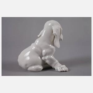 Allach ”Junger Dackel, sitzend”