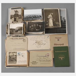 Großes Konvolut Dokumente NS-Zeit