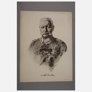 Drei Portraits Hindenburg