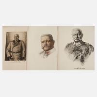Drei Portraits Hindenburg111